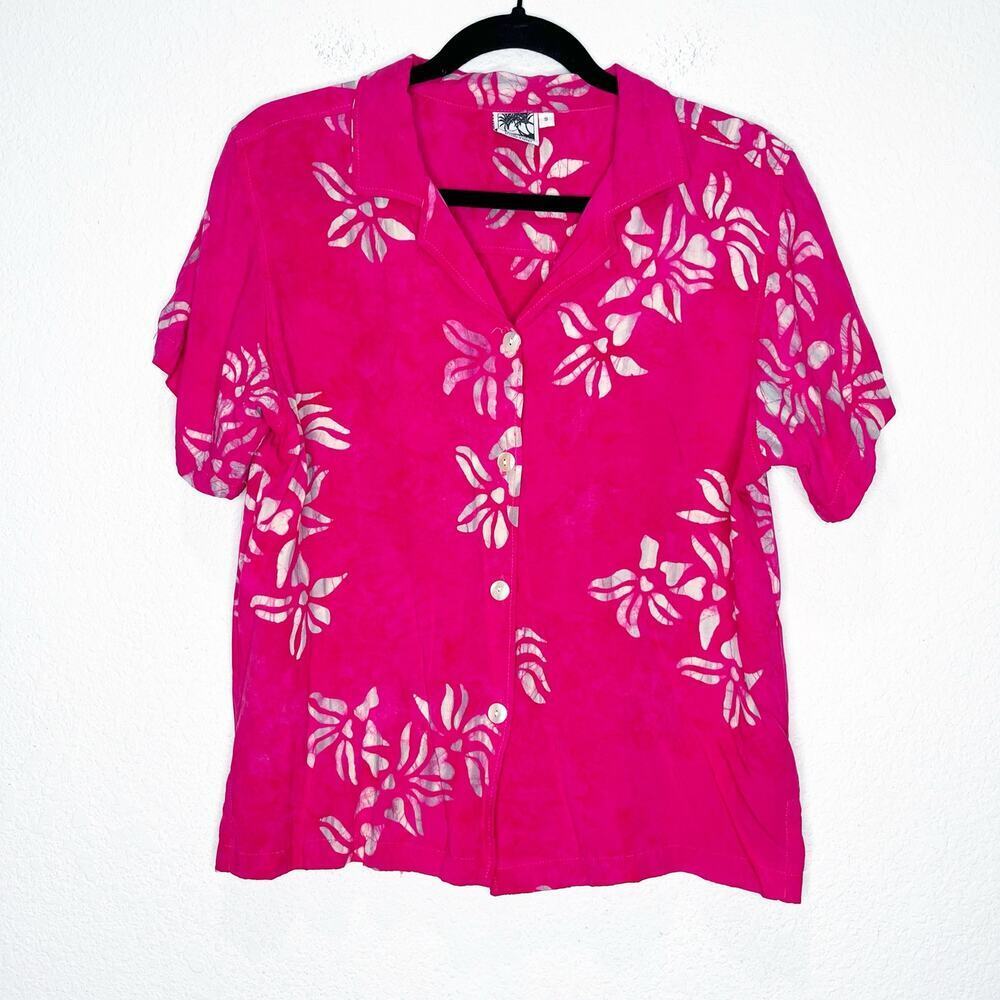 Vintage Beach Collection Hawaiian Matching Set Outfit Rayon Resort Artsy - Picture 2 of 13